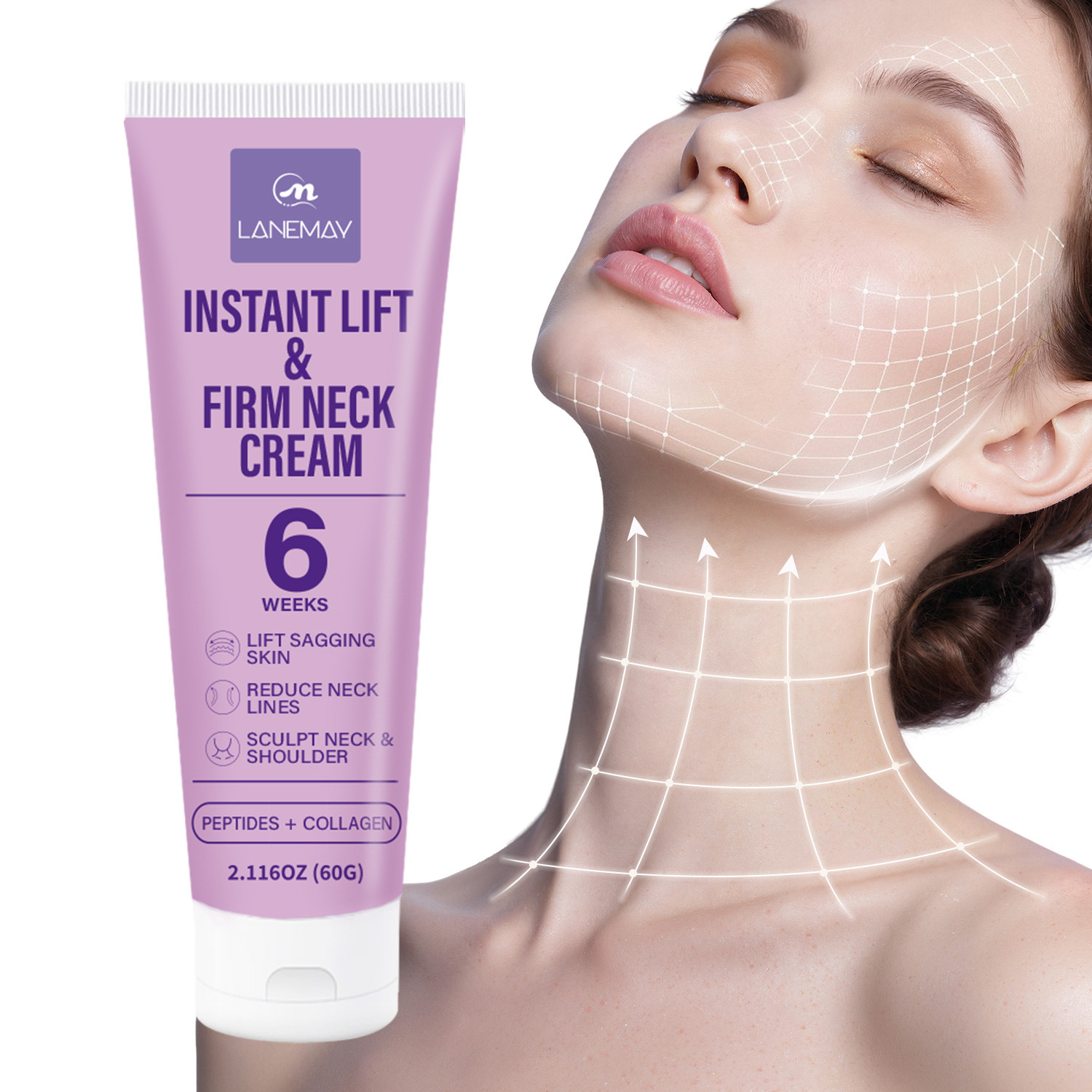 Retinol Vitamin A Cream - Crema Reafirmante Instantánea para el Cuello