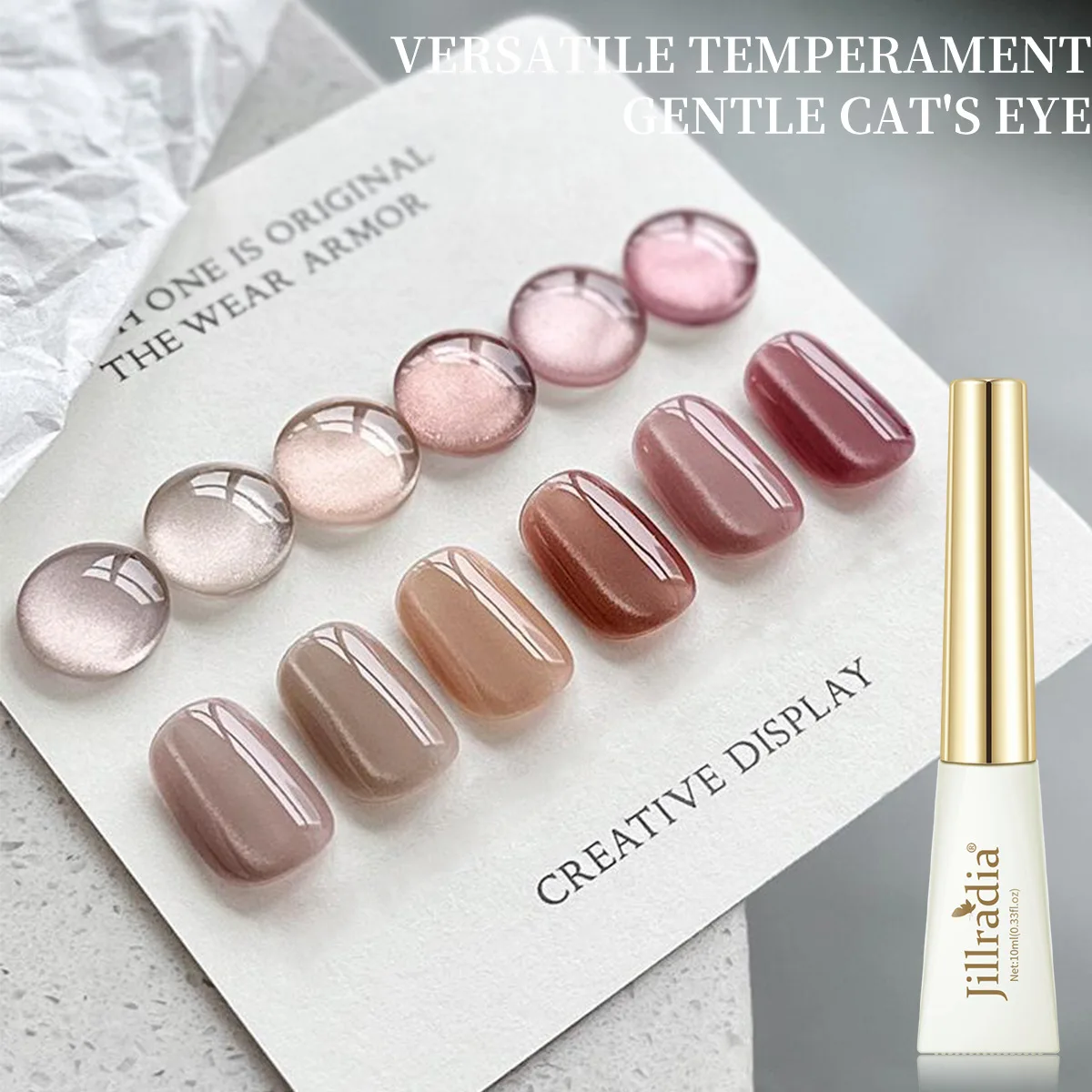 Cucumber Cooling Gel - Esmalte de uñas magnético con forma