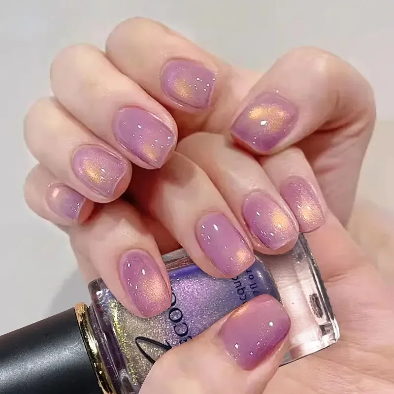 Esmalte de uñas con purpurina  - Cucumber Cooling Gel reseña y precio